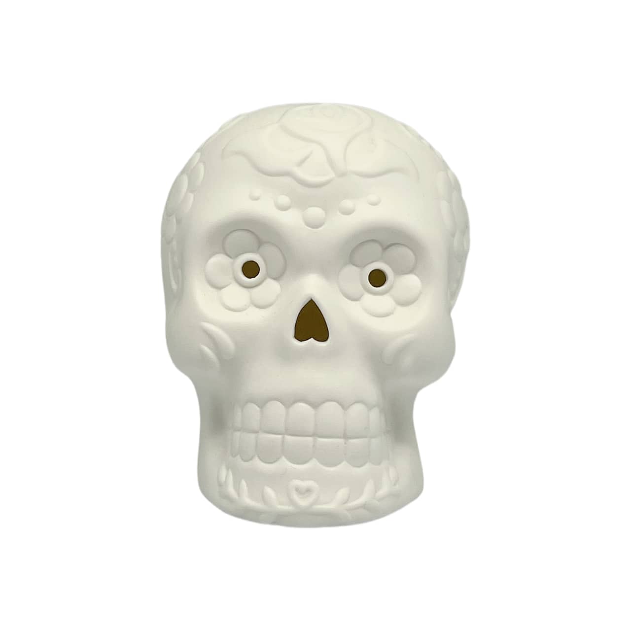 4.5" DIY LED Sugar Skull Ceramic Décor by Ashland®
